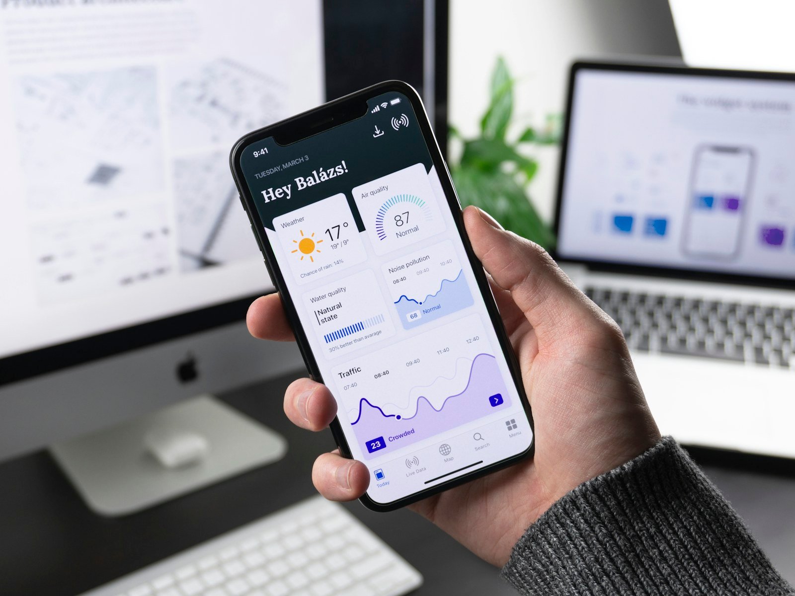 Mobile app in context